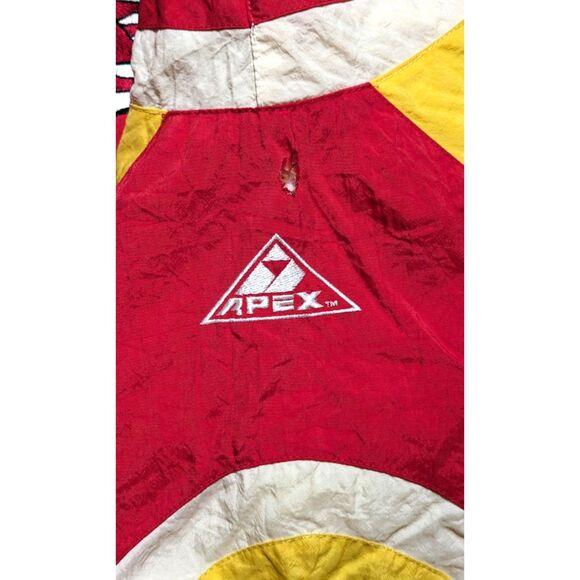 Kansas Chiefs 90s APEX puffer jacket MONTANA L red gold NFL Pro Line vintage - Picture 5 of 13